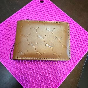 Puma Tan Leather Wallet for Men